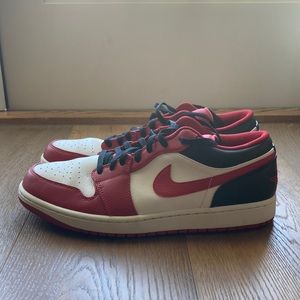 Jordan 1 Low- Black,Red and White